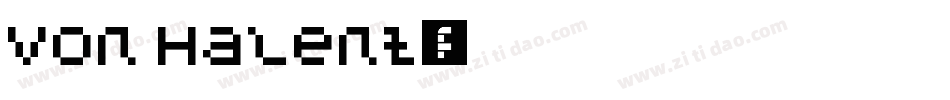 Von Halent字体转换